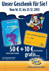 JET iTunes Karten Aktion