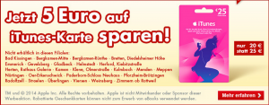25€ itunes karte kaufland