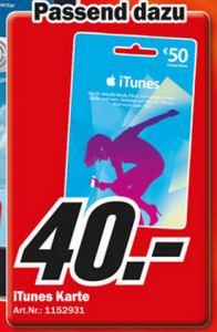 Media Markt Mainz iTunes Karte