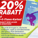 real 20 prozent rabatt auf 50 euro itunes karte