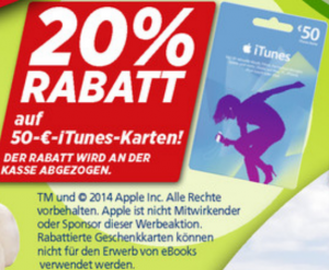 real 20 prozent rabatt auf 50 euro itunes karte