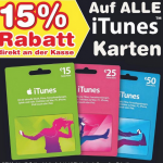 Netto: Nur Heute 15% Rabatt auf alle iTunes Karten netto 15 prozent rabatt itunes karten
