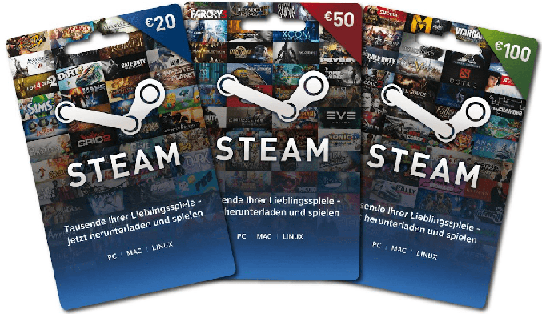 Steam Guthaben / Gutschein online kaufen & aufladen - Code via E-Mail